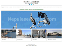 Tablet Screenshot of nepaleseabroad.com